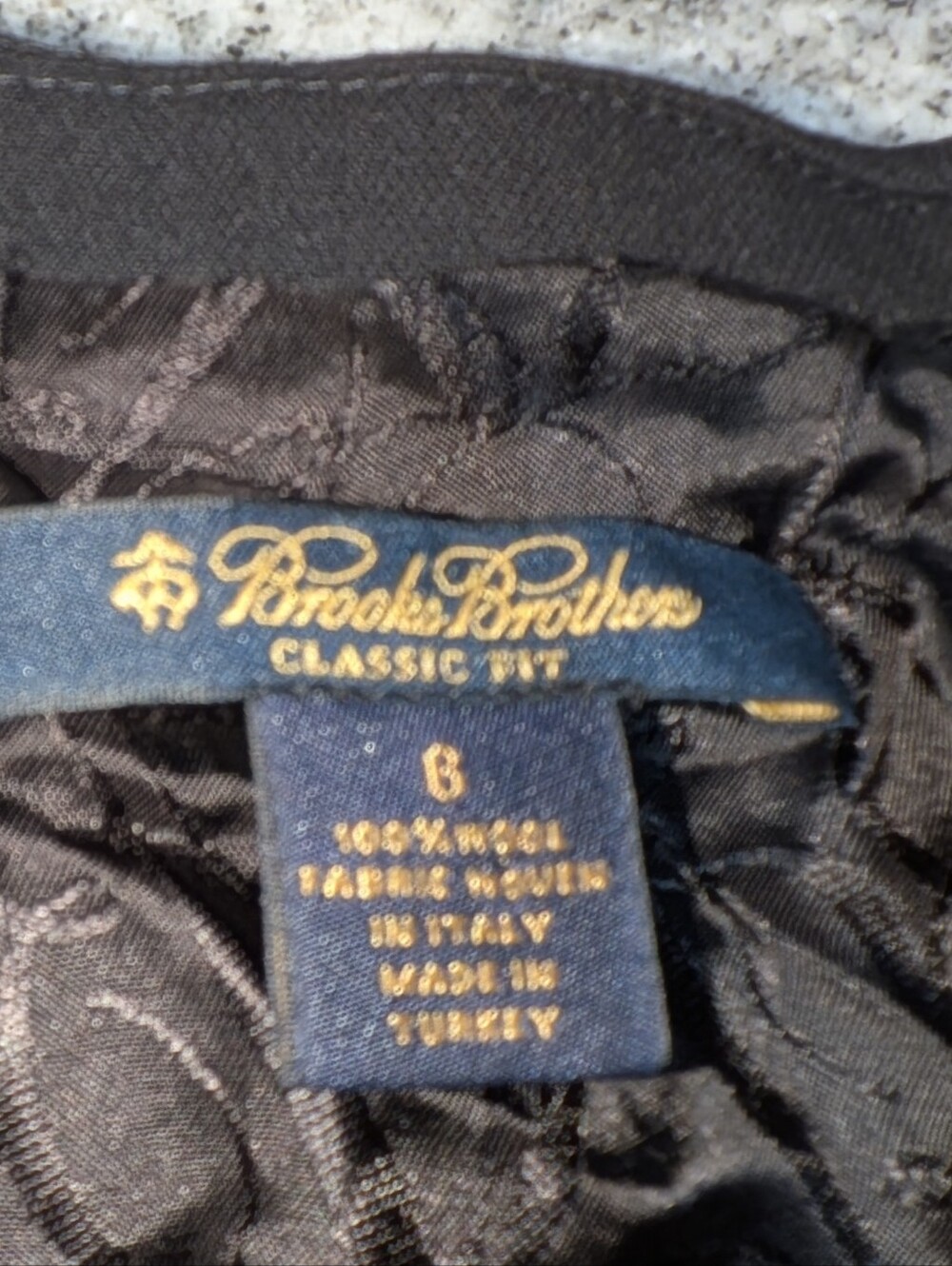 Brooks Brothers Black Blazer Classic Fit 100% Wool Size - Picture 2 of 9